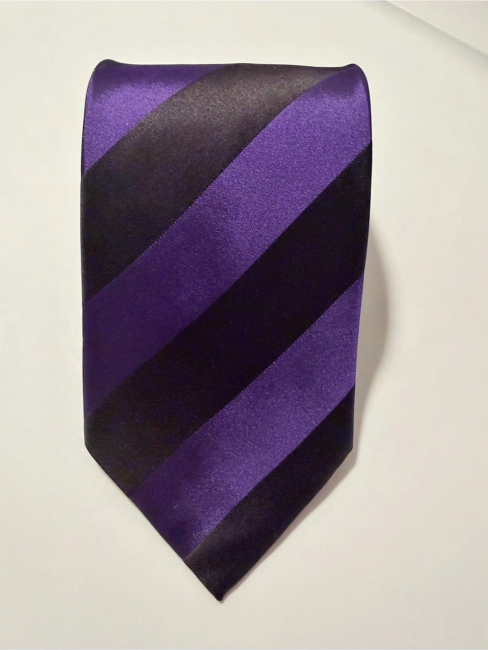 Boardroom Purple and Black Striped Tie - Mult Qty - BRT900